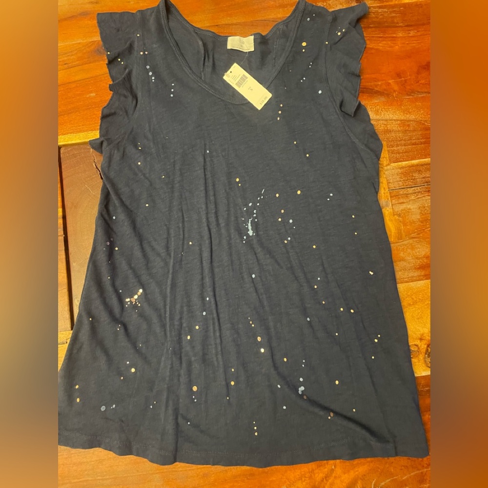 Anthropologie t.la Top with Speckled Design